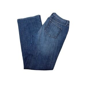 Mossimo Premium Denim Jeans Women Sz 12 Approx 34x34 Bootcut Blue Denim‎ Pants